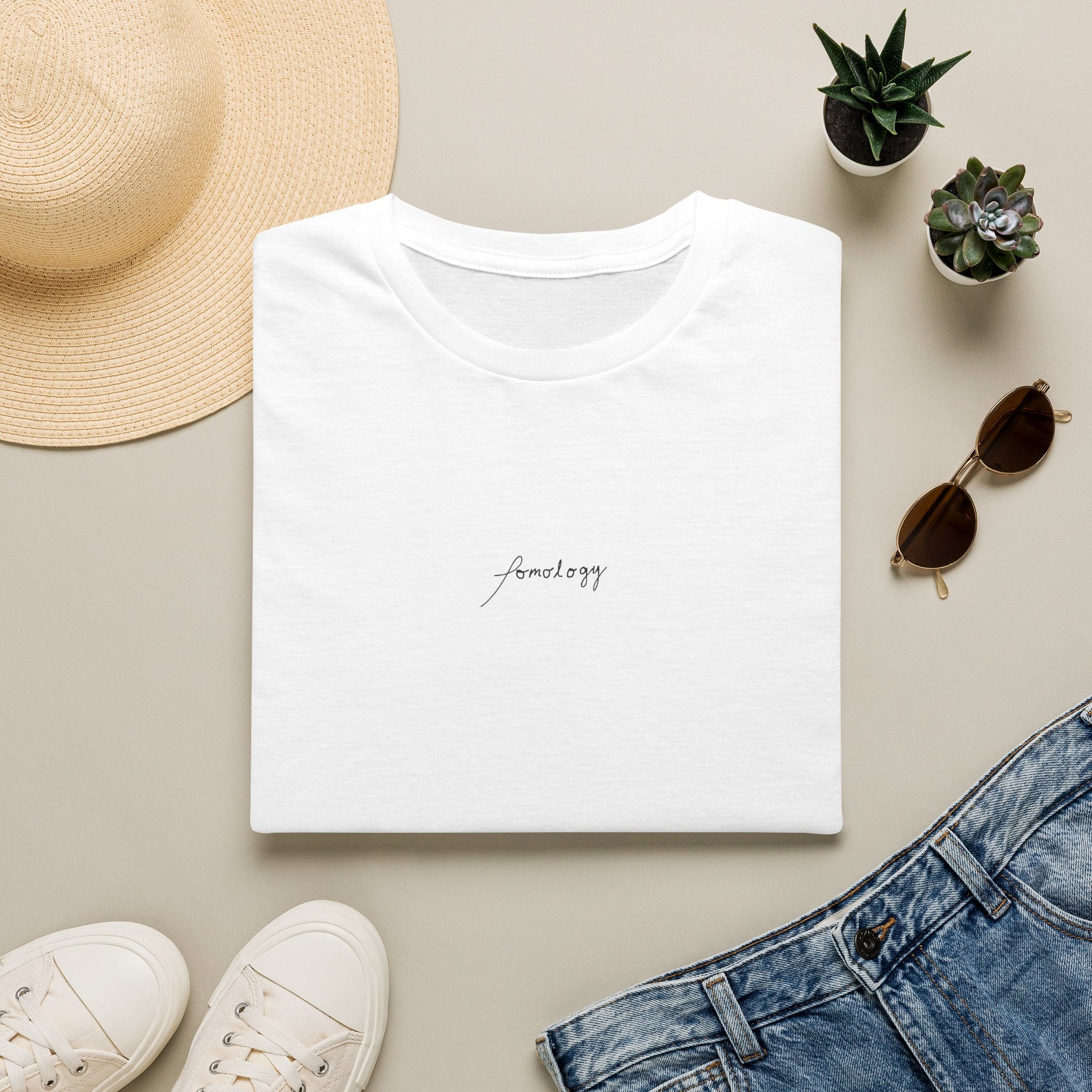 Minimal Script T‑Shirt — Small Script 'pomology' Tee