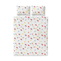 Fruit Duvet Cover Set — Watercolor Fruit Pattern (3-Piece)