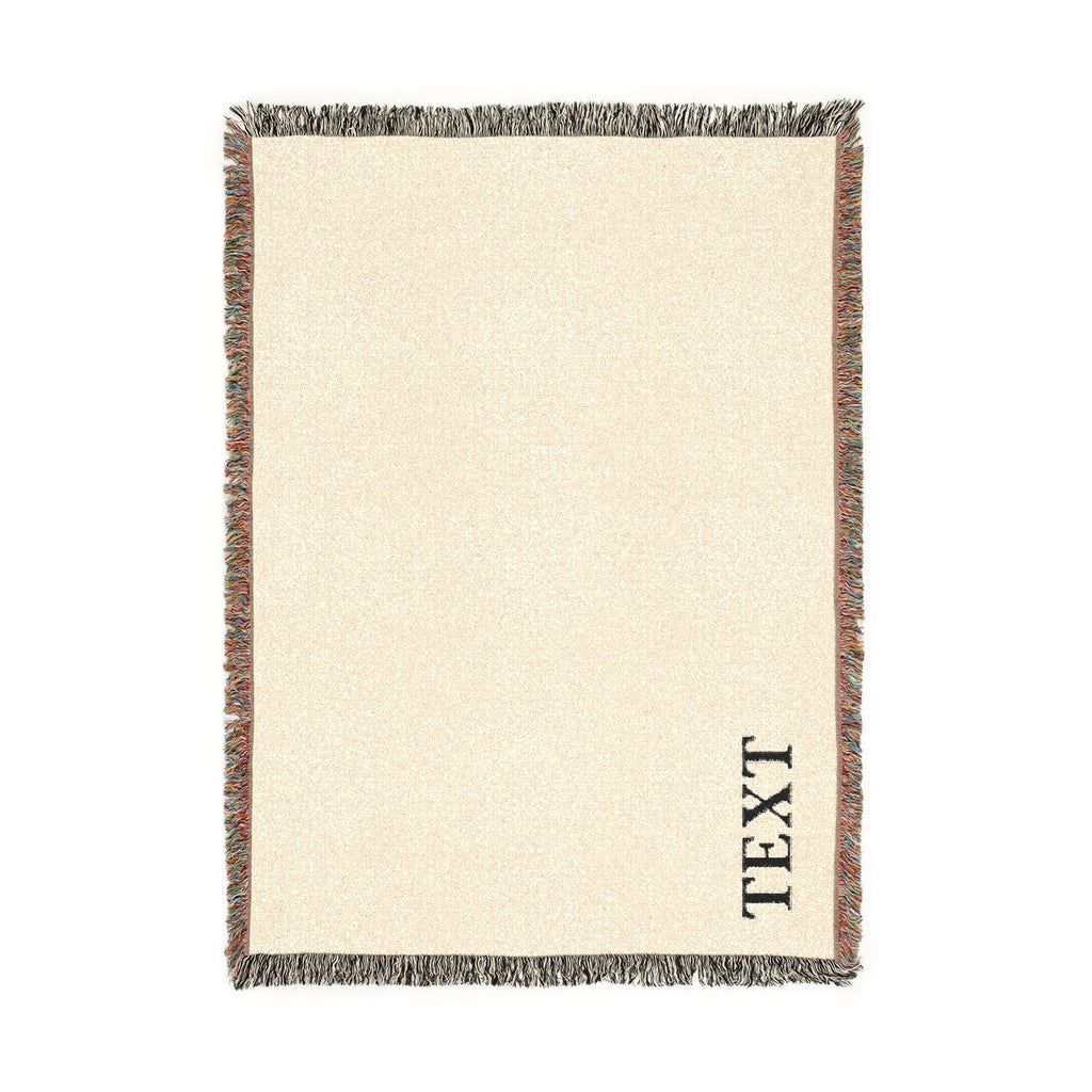 Woven Throw Blanket – Add customization
