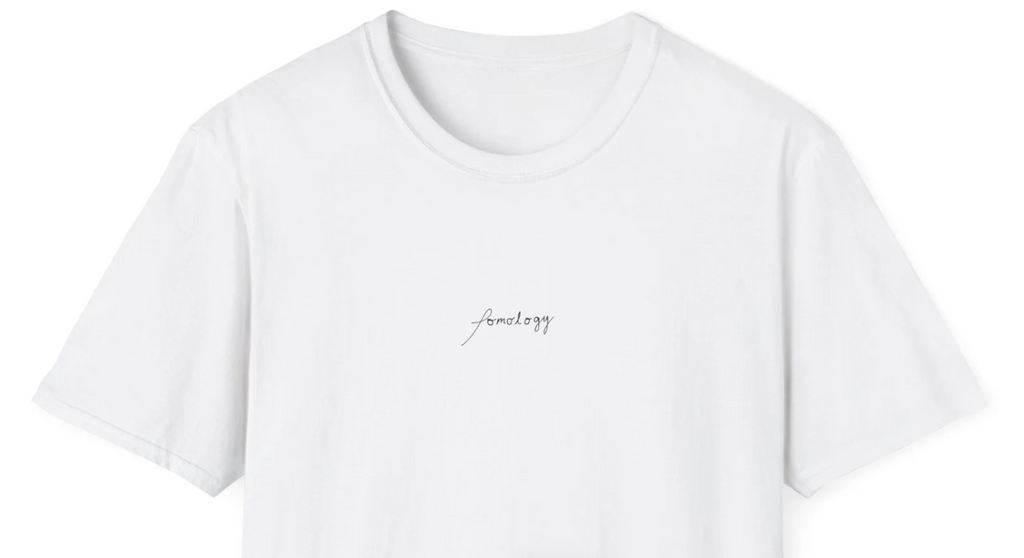 Minimal Script T‑Shirt — Small Script 'pomology' Tee
