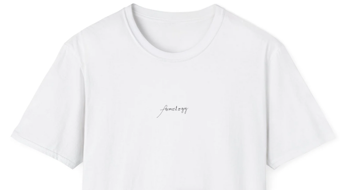 Minimal Script T‑Shirt — Small Script 'pomology' Tee